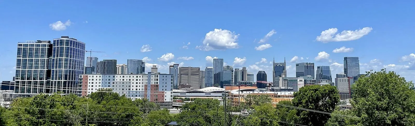 Horizonte de Nashville (Tennessee) visto desde Fort Negley
